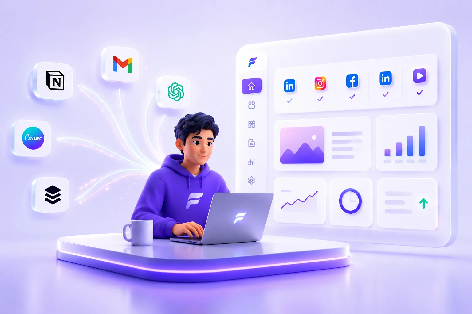 Solo founder — replace your marketing VA with Fluxary AI content generation